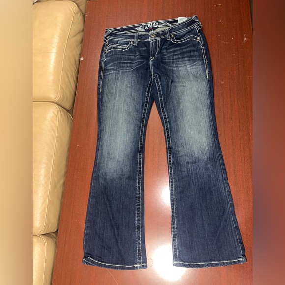 Ariat Ruby Dark Blue Flare Jeans - Picture 1 of 7